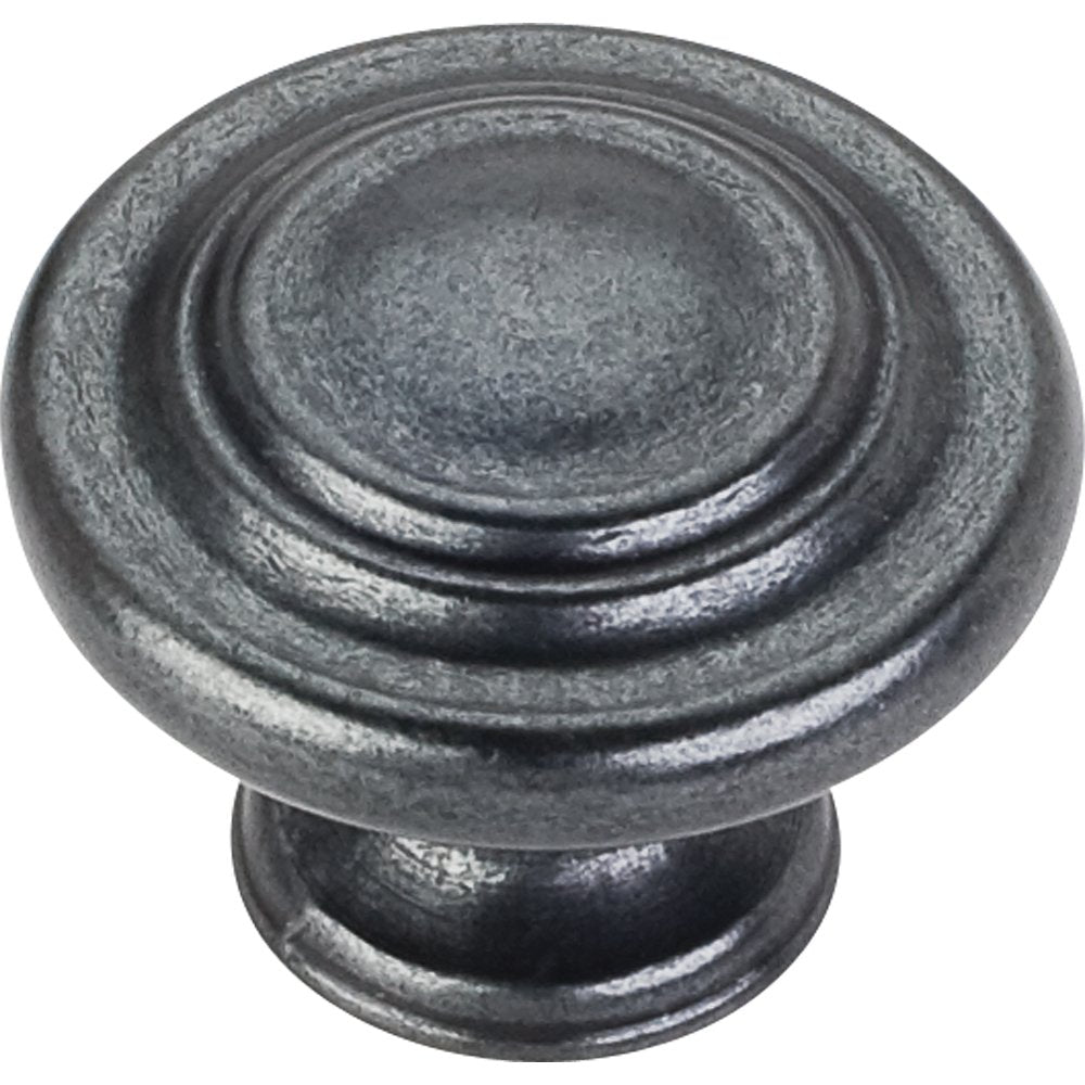 Elements 107DACM 1-5/16" Diameter Gun Metal Round Arcadia Cabinet Knob