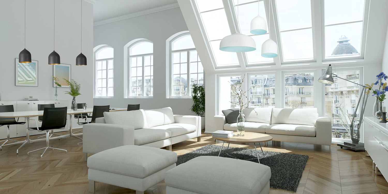 Kuzco PD9117-WH/GD HELENA 17" PD White/Gold 120V ELV LED 3000K 90CRI 38W