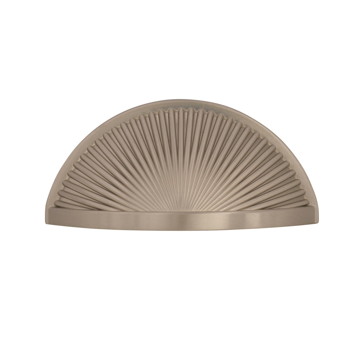 Amerock Cabinet Cup Pull Satin Nickel 3 inch (76 mm) Center to Center Sea Grass 1 Pack Drawer Pull Drawer Handle Cabinet Hardware