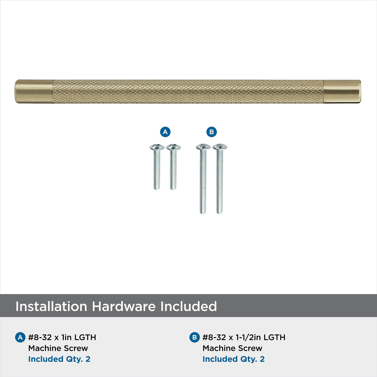 Amerock Kitchen Cabinet Pull Golden Champagne 8 in (203 mm) Center-to-Center Bronx 1 Pack Furniture Hardware Cabinet Handle Bathroom Drawer Pull