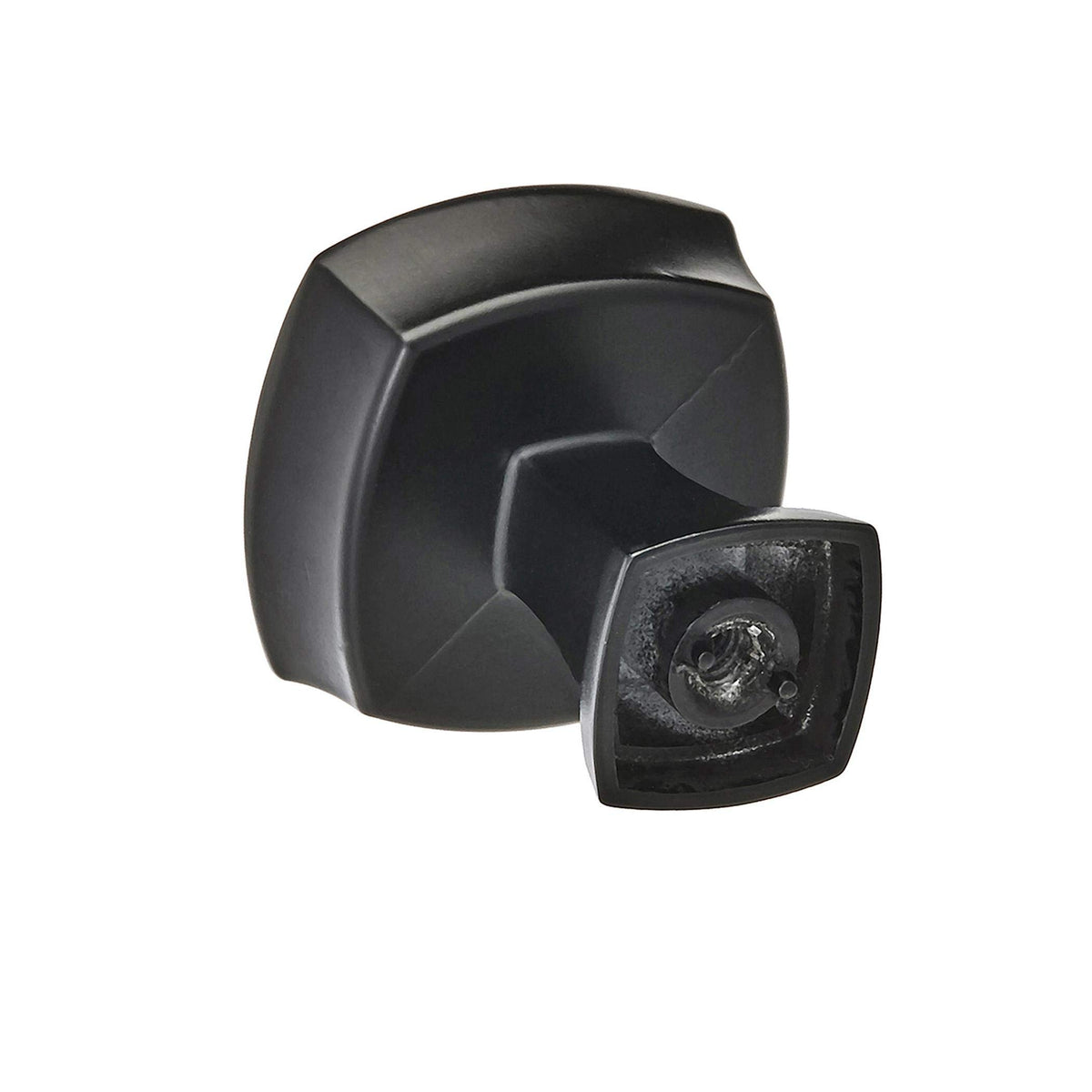 Amerock Cabinet Knob Matte Black 1-1/4 inch (32 mm) Length Stature 1 Pack Drawer Knob Cabinet Hardware