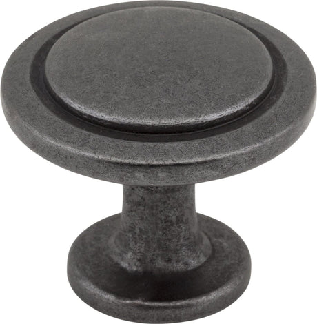 Elements 3960-SN 1-1/4" Diameter Satin Nickel Round Button Gatsby Cabinet Knob