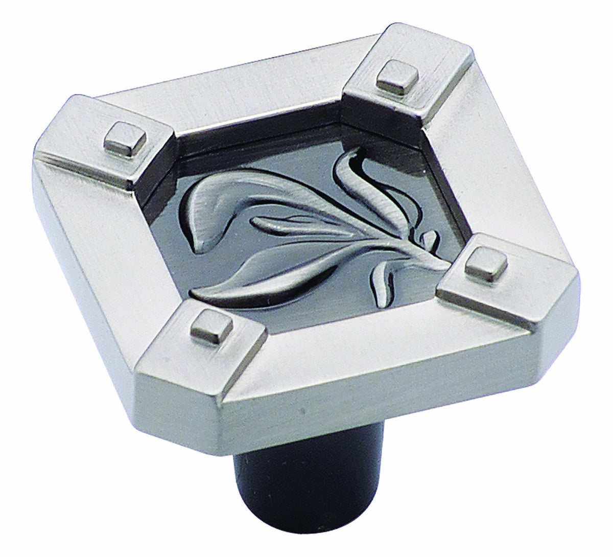 Amerock BP4468GPT Ambrosia Knob Garden Pewter and, Satin Nickel, 1-1/4-Inch Diameter