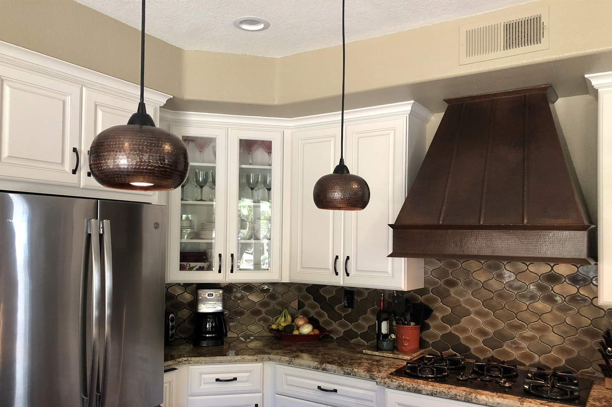 Premier Copper Products L600DB Copper 7-inch Globe Pendant Light, Oil Rubbed Bronze