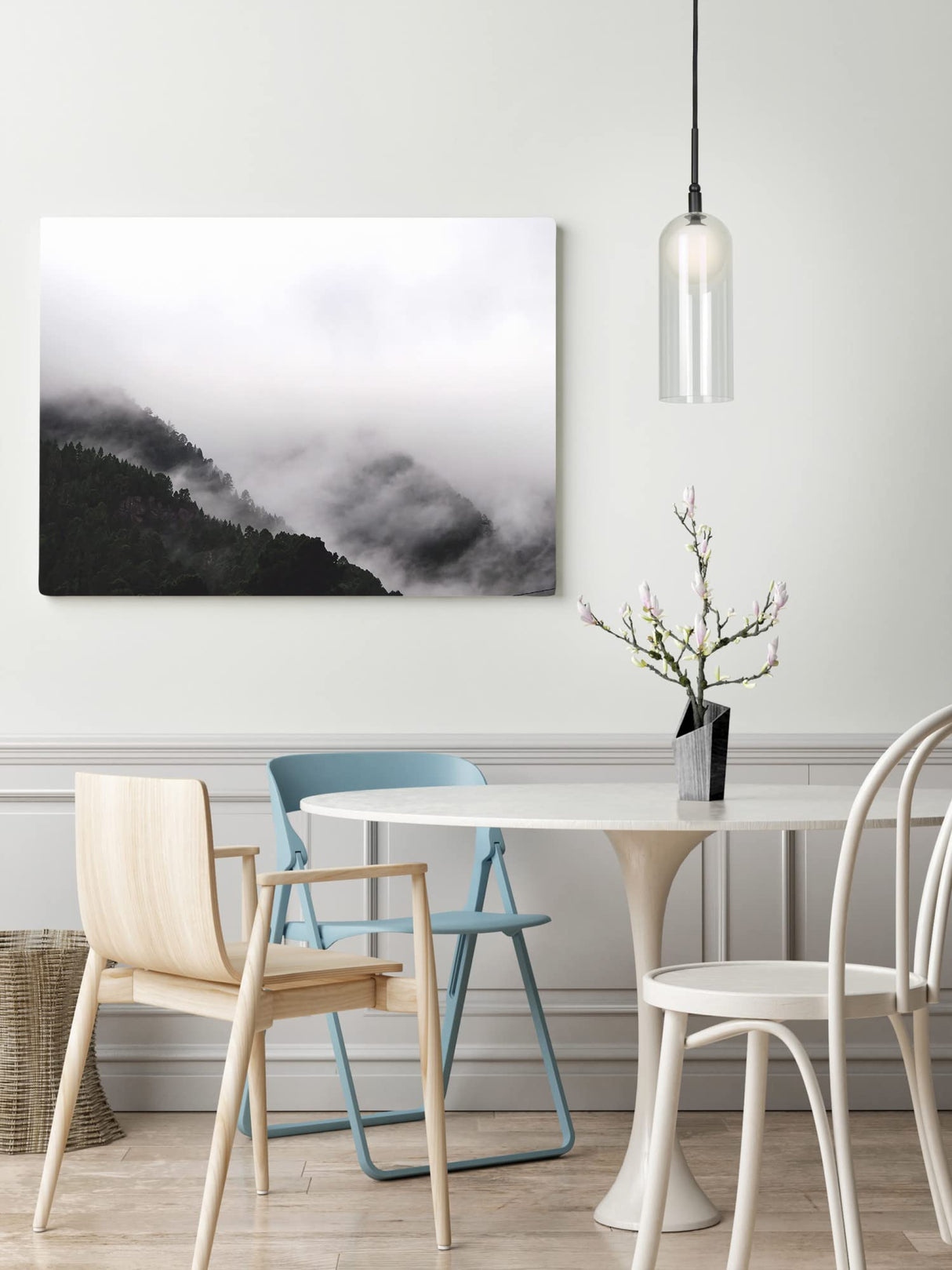 Kuzco PD19804-BN STYLO 4" PD Brushed Nickel 120V TRIAC/ELV LED 3000K 90CRI 8W