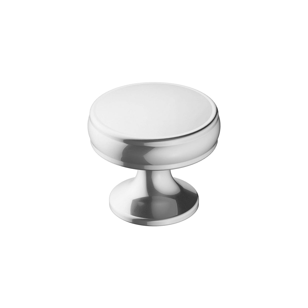 Amerock Cabinet Knob Polished Chrome 1-1/4 inch (32 mm) Diameter Renown 1 Pack Drawer Knob Cabinet Hardware