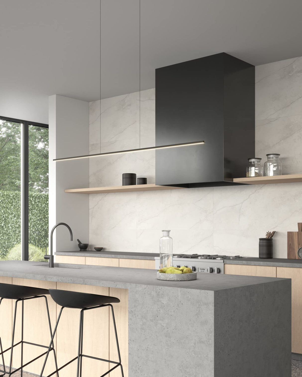 Kuzco LP18260-BK VEGA MINOR 60" LP Black 120V TRIAC/ELV LED 3000K 90CRI 42W