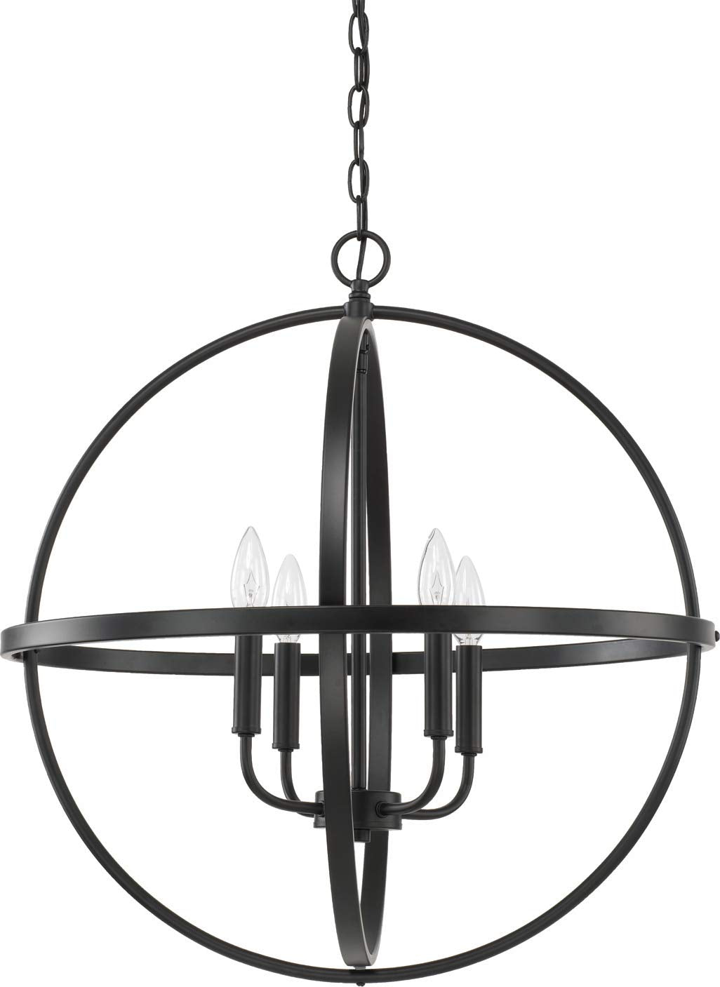 Capital Lighting 317542MB Hartwell 4 Light Pendant Matte Black
