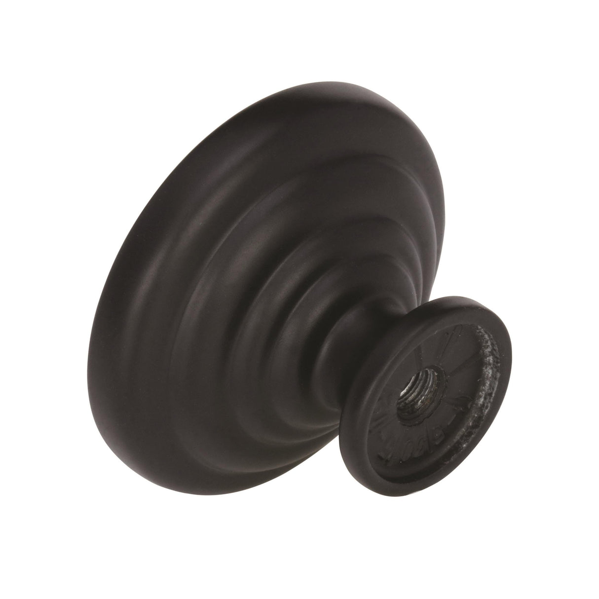 Amerock Cabinet Knob Matte Black 1-1/4 inch (32 mm) Diameter Everyday Heritage 1 Pack Drawer Knob Cabinet Hardware