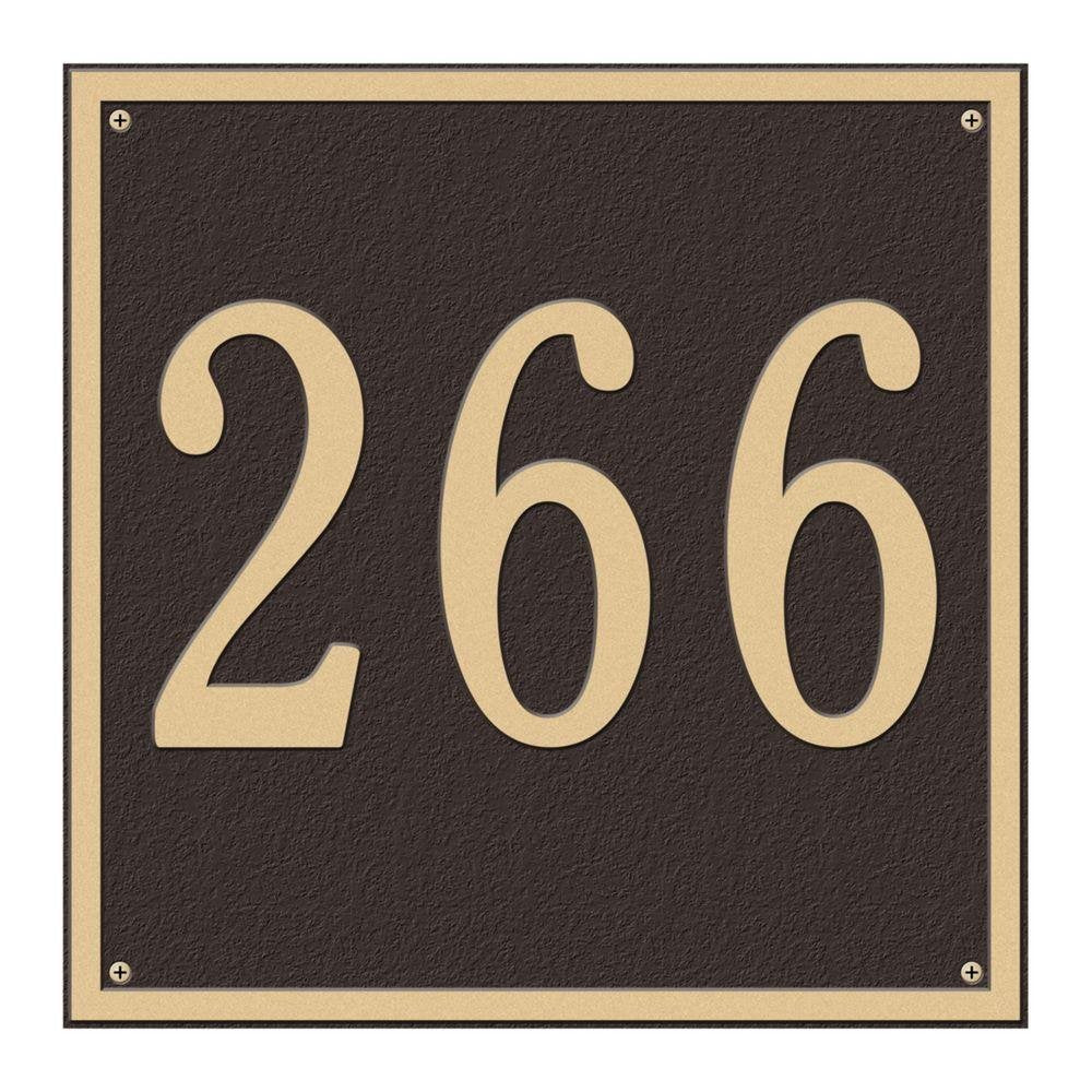 Whitehall 2116OG - Personalized Square Plaque - Estate -Wall - 1 line