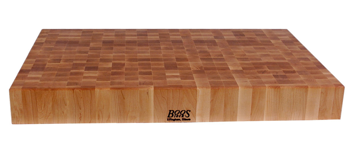 John Boos CCB3624 Block Classic Collection Maple Wood End Grain Chopping Block, 36 Inches x 24 4 36X24X4 MPL-END GR-NON REV-NO GRIPS