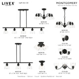 Livex Lighting 15131-04 Montgomery 1 Light Vanity Sconce, Black