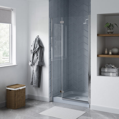 Voltaire 36 x 36' Single-Threshold, Center Drain, Shower Base in Grey