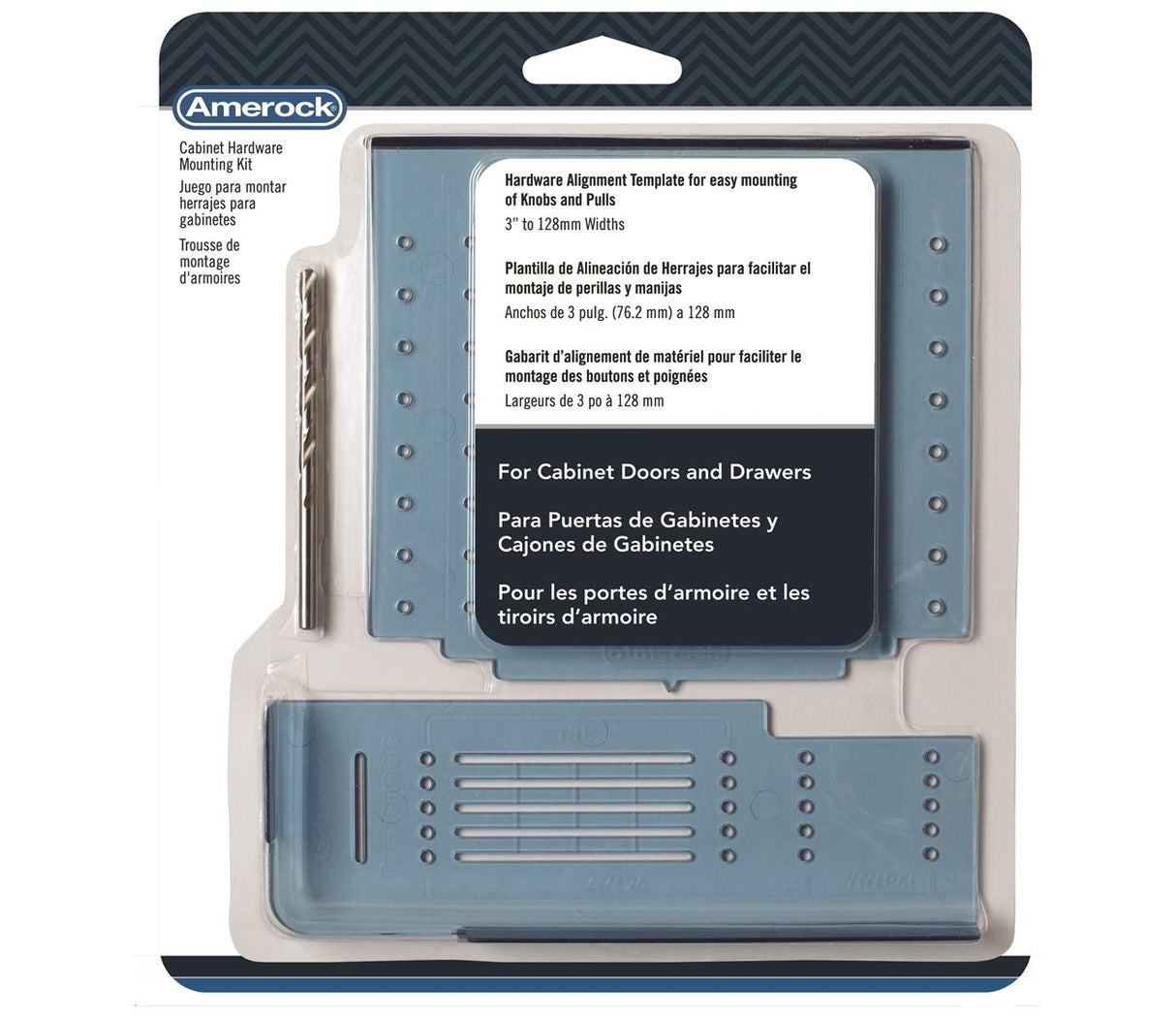 Amerock Cabinet Knob and Cabinet Pull Installation Template Kit Includes Drill Bit Easy Install Cabinet Hardware Installation Template