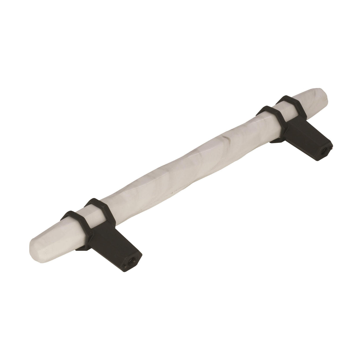 Amerock Cabinet Pull Marble White/Black Bronze 5-1/16 inch (128 mm) Center to Center Carrione 1 Pack Drawer Pull Drawer Handle Cabinet Hardware