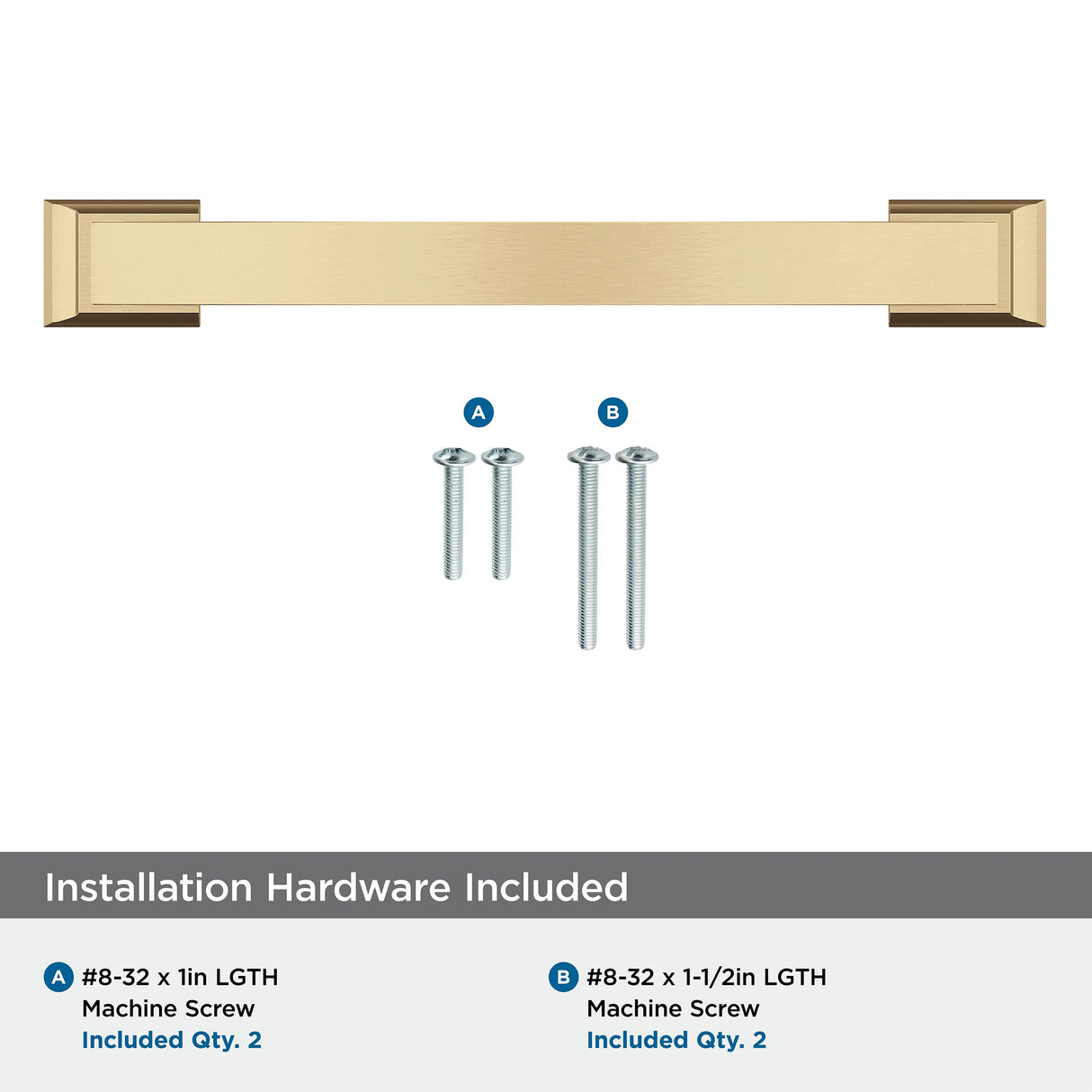 Amerock Cabinet Pull Champagne Bronze 5-1/16 in (128 mm) Center-to-Center Drawer Pull Candler Kitchen and Bath Hardware Furniture Hardware