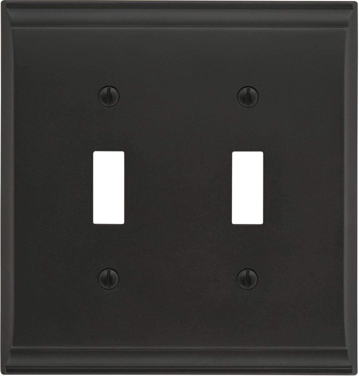Amerock Wall Plate Black Bronze 2 Toggle Switch Plate Cover Candler 1 Pack Light Switch Cover