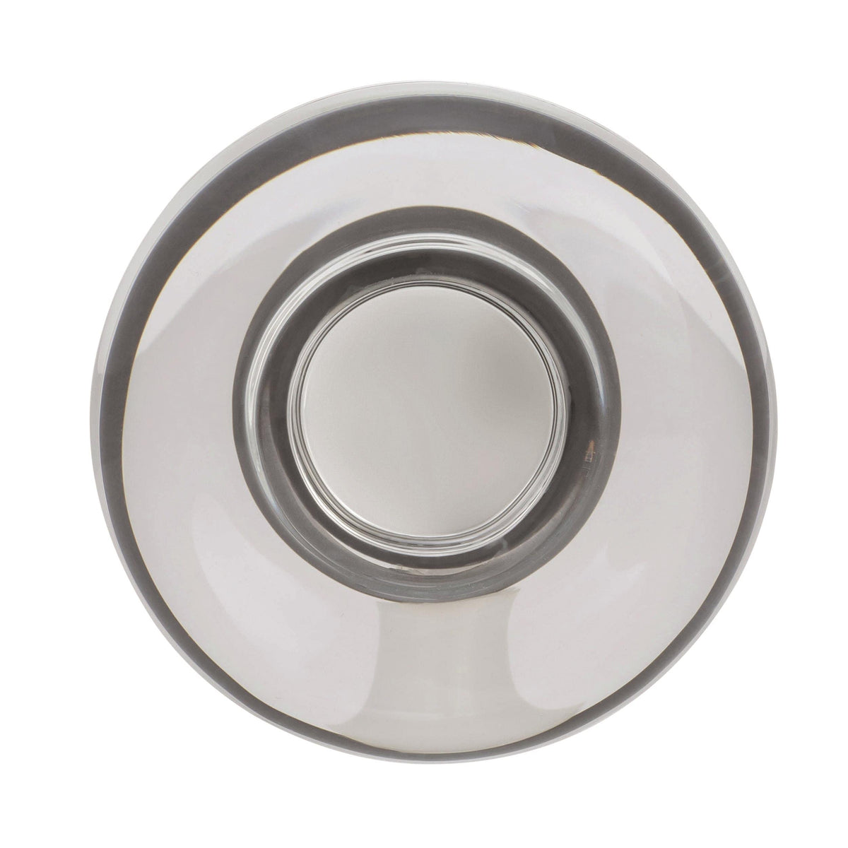 Amerock Cabinet Knob Clear/Oil-Rubbed Bronze 1-3/4 inch (44 mm) Diameter Glacio 1 Pack Drawer Knob Cabinet Hardware