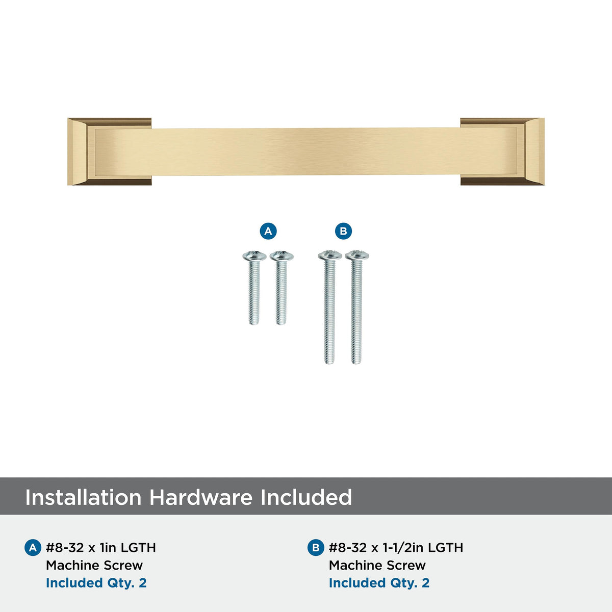Amerock Cabinet Pull Champagne Bronze 3-3/4 in (96 mm) Center-to-Center Drawer Pull Candler Kitchen and Bath Hardware Furniture Hardware