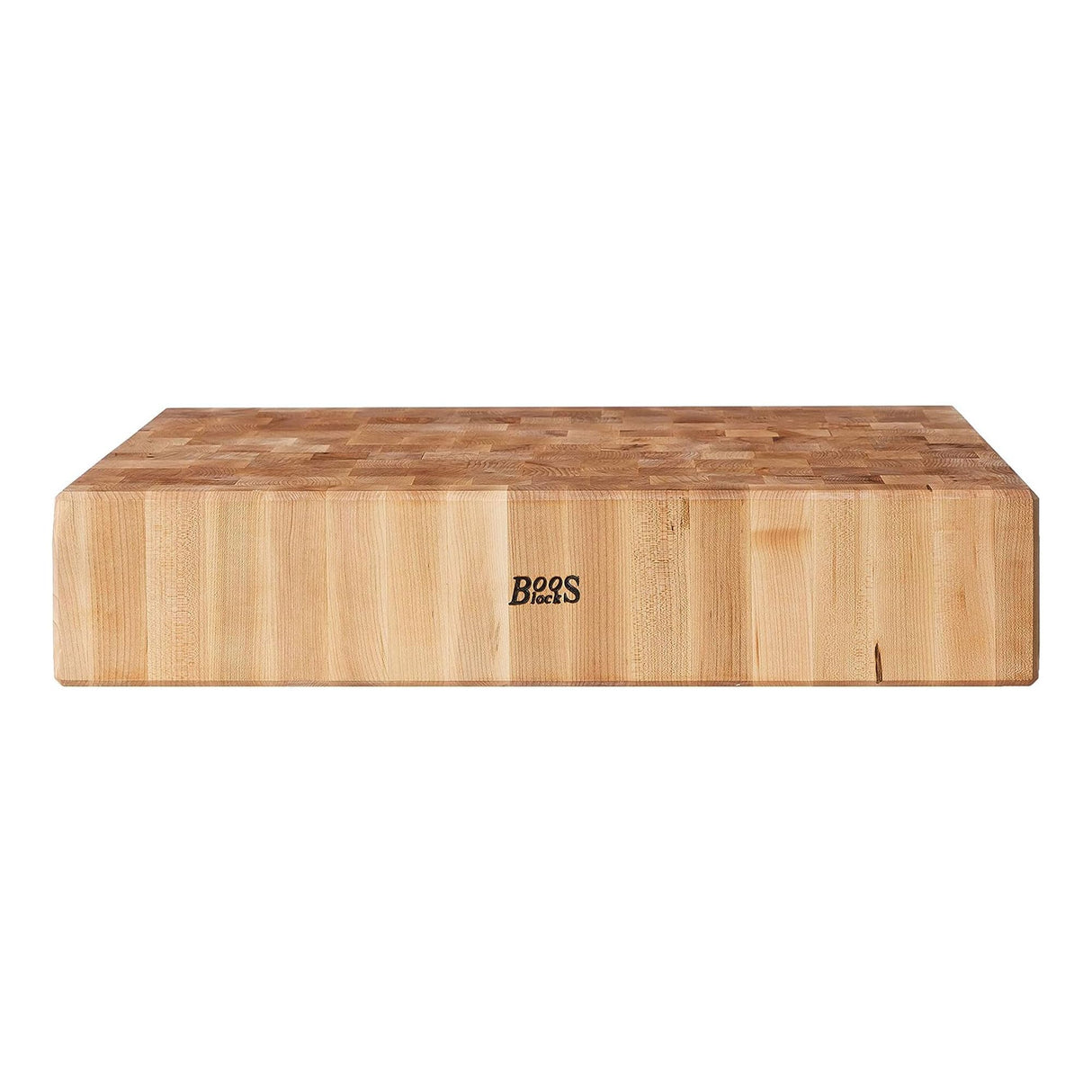 John Boos BB02 Large Maple Wood Cutting Board for Kitchen 30 x 24 Inches, 6 Inches Thick Non-Reversible Charcuterie End Grain Block with Oil Finish 30X24X6 MPL-END GR-REV-CHOP BLOCK