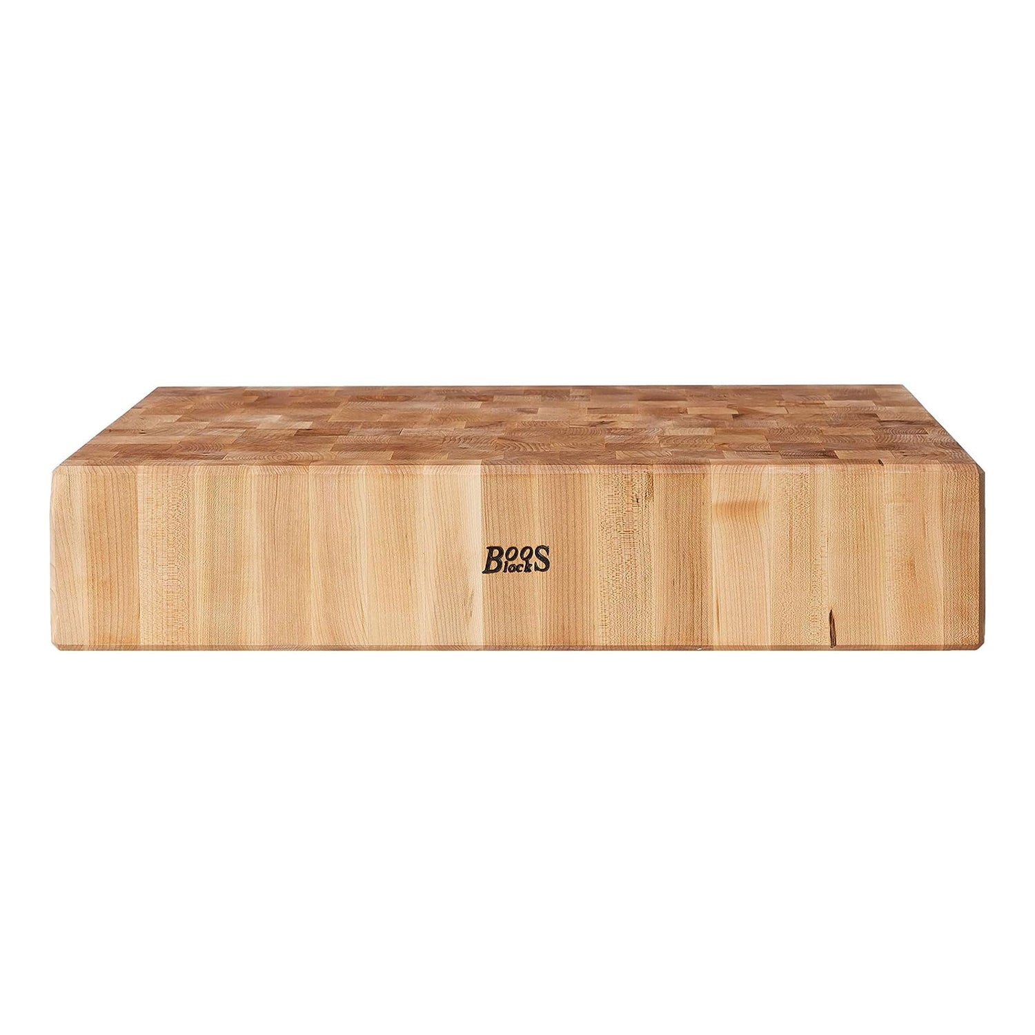 John Boos BB02 Large Maple Wood Cutting Board for Kitchen 30 x 24 Inches, 6 Inches Thick Non-Reversible Charcuterie End Grain Block with Oil Finish 30X24X6 MPL-END GR-REV-CHOP BLOCK