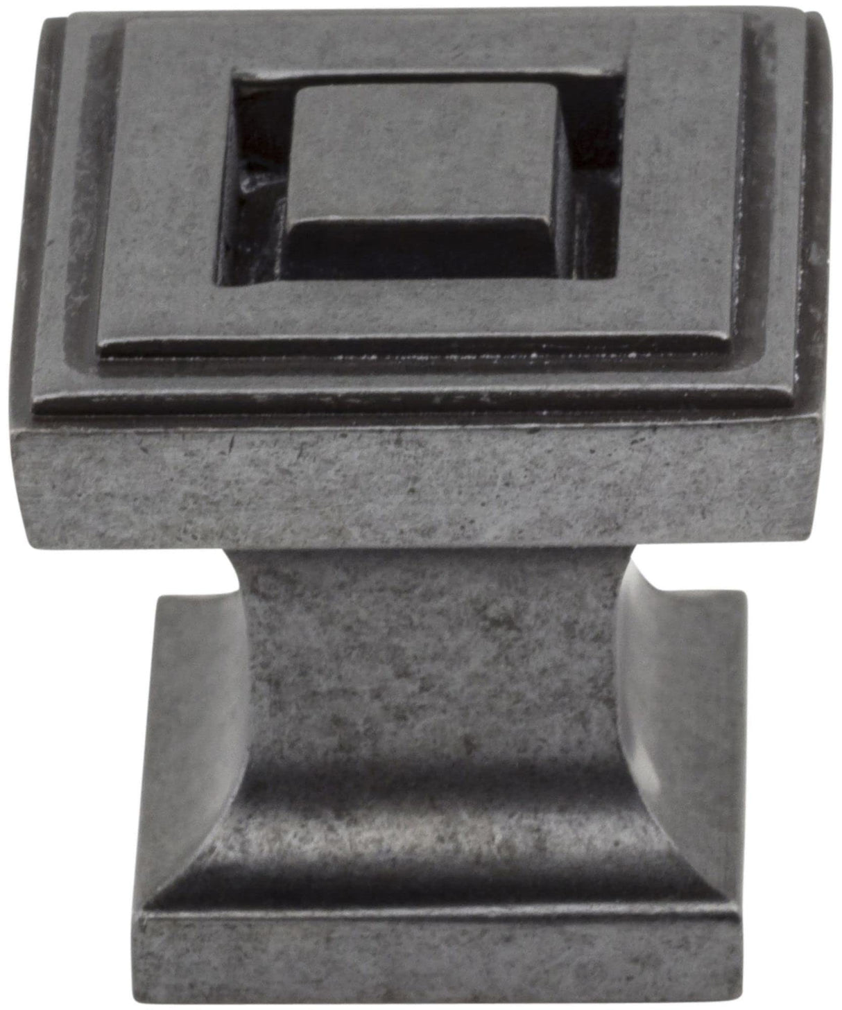 Jeffrey Alexander 585DBAC 1" Overall Length Brushed Oil Rubbed Bronze Square Delmar Cabinet Knob