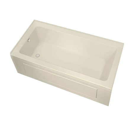 MAAX 106210-L-000-004 Pose 7236 IF Acrylic Alcove Left-Hand Drain Bathtub in Bone