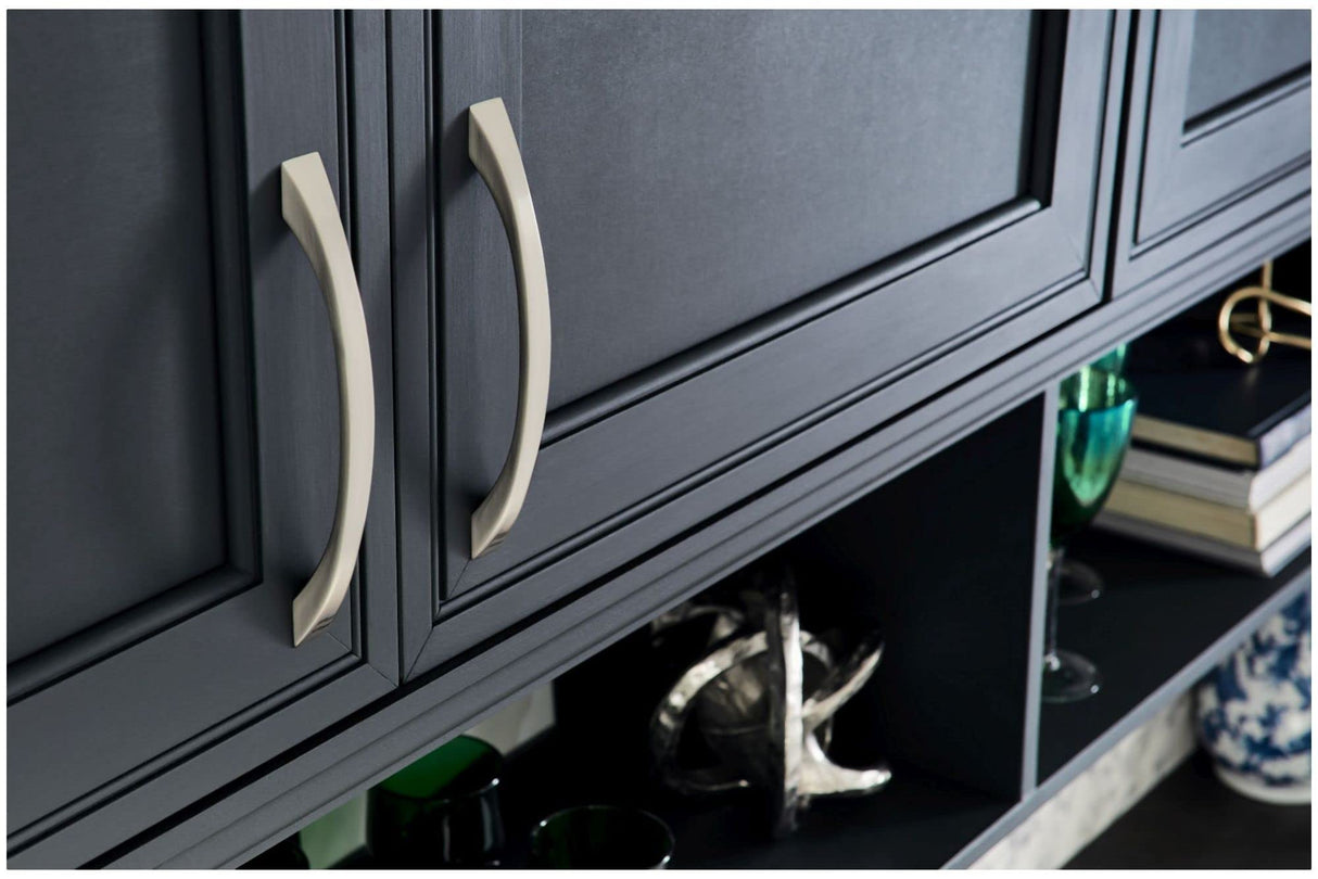 Jeffrey Alexander 767-96SN 96 mm Center-to-Center Satin Nickel Flared Philip Cabinet Pull