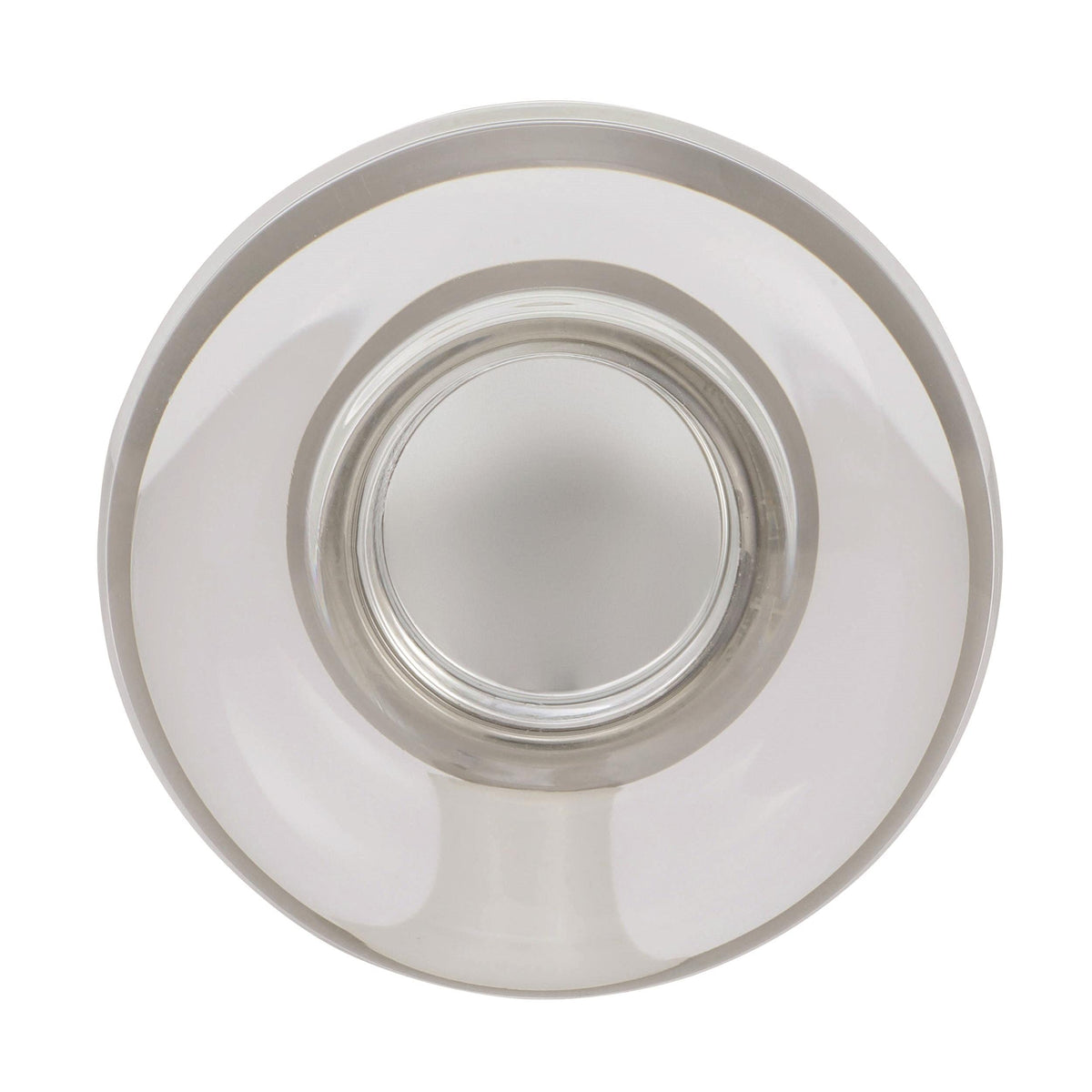 Amerock Cabinet Knob Clear/Satin Nickel 1-3/4 inch (44 mm) Diameter Glacio 1 Pack Drawer Knob Cabinet Hardware