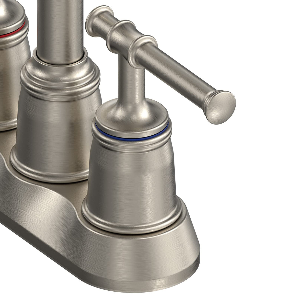 Classical 8 inch Bathroom Faucet, Bathroom faucets for Sink 3 Holes, Widespread Brushed Nickel Bathroom Faucet with Pop Up Drain and cUPC Lead-Free Hose (Brushed Nickel 2 Packs)