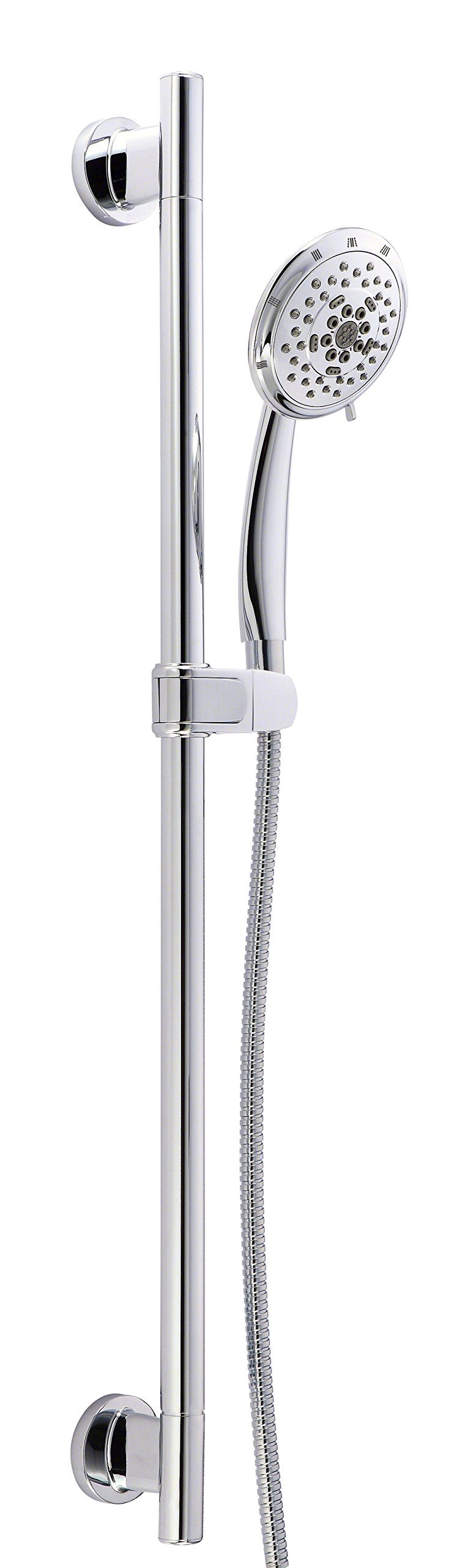 Gerber D461735 Chrome Versa 30" Slide Bar Assembly With Florin 5-function H...