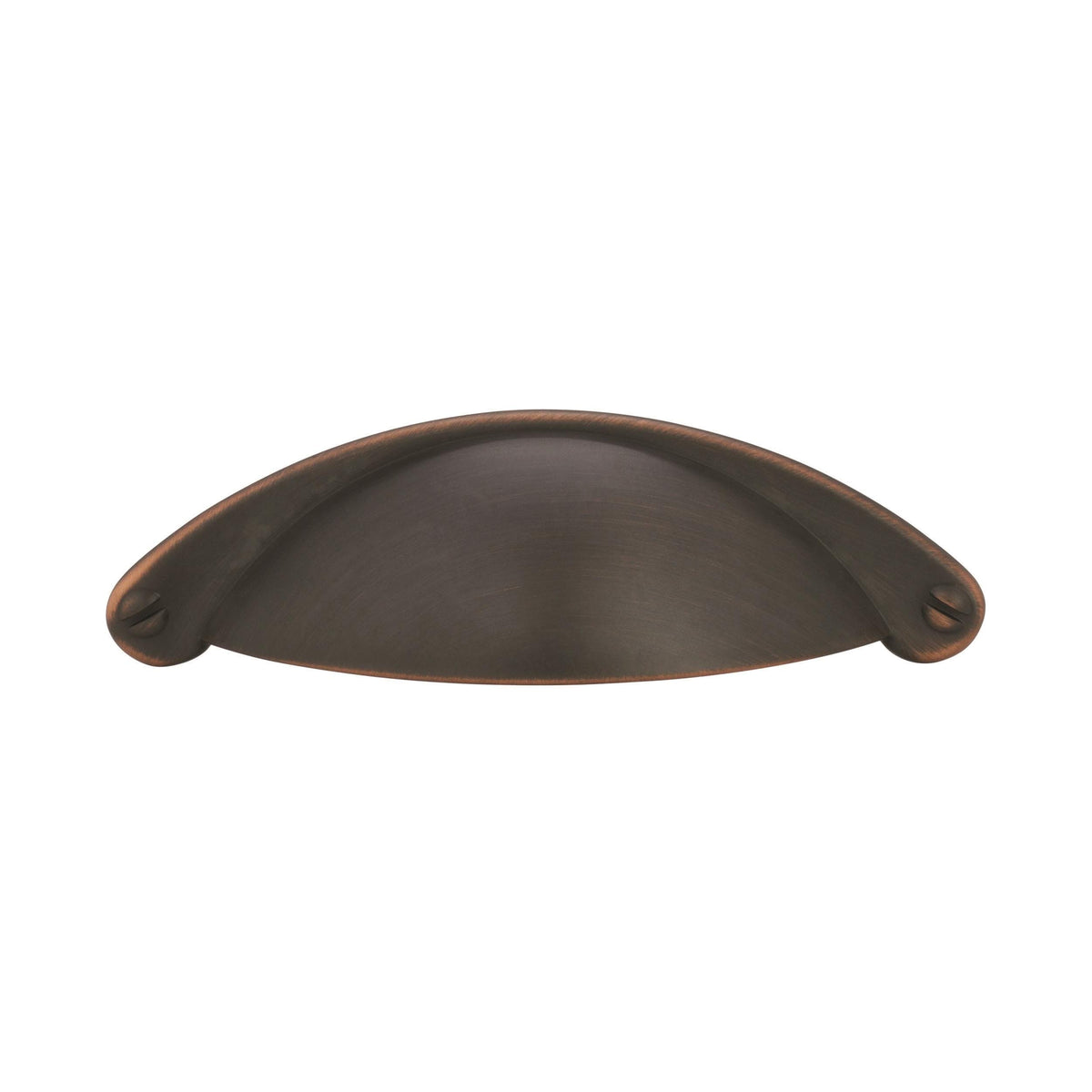Amerock Cabinet Cup Pull Oil Rubbed Bronze 2-1/2 inch (64 mm) Center to Center Cup Pulls 1 Pack Drawer Pull Drawer Handle Cabinet Hardware