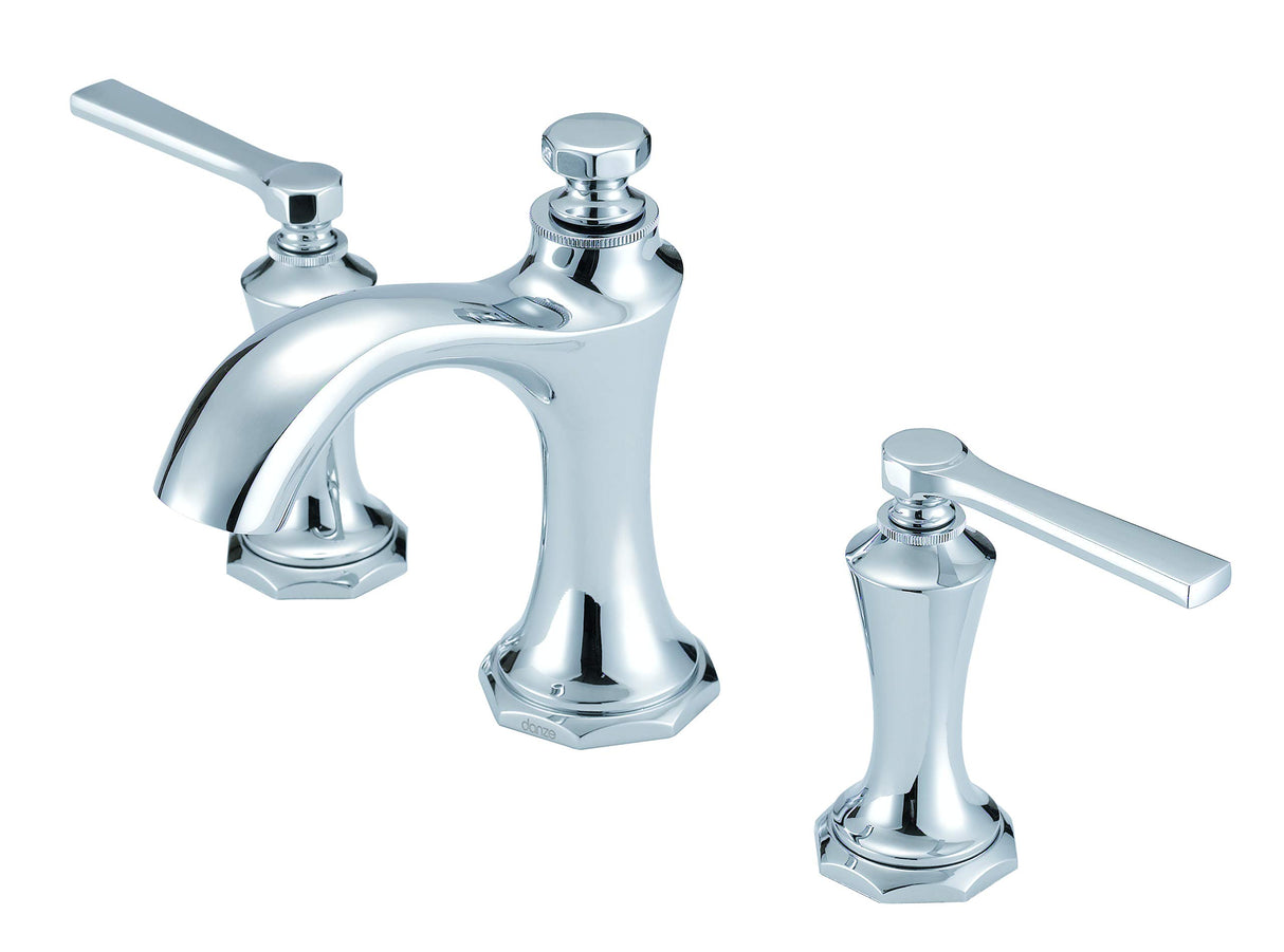 Gerber D304128 Chrome Draper Two Handle Widespread Lavatory Faucet