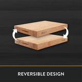 John Boos RA02 Maple Wood Cutting Board for Kitchen Prep 20 Inches x 15 Inches, 2.25 Thick Reversible End Grain Rectangular Charcuterie Block 20X15X2.25 MPL-EDGE GR-REV-GRIPS-