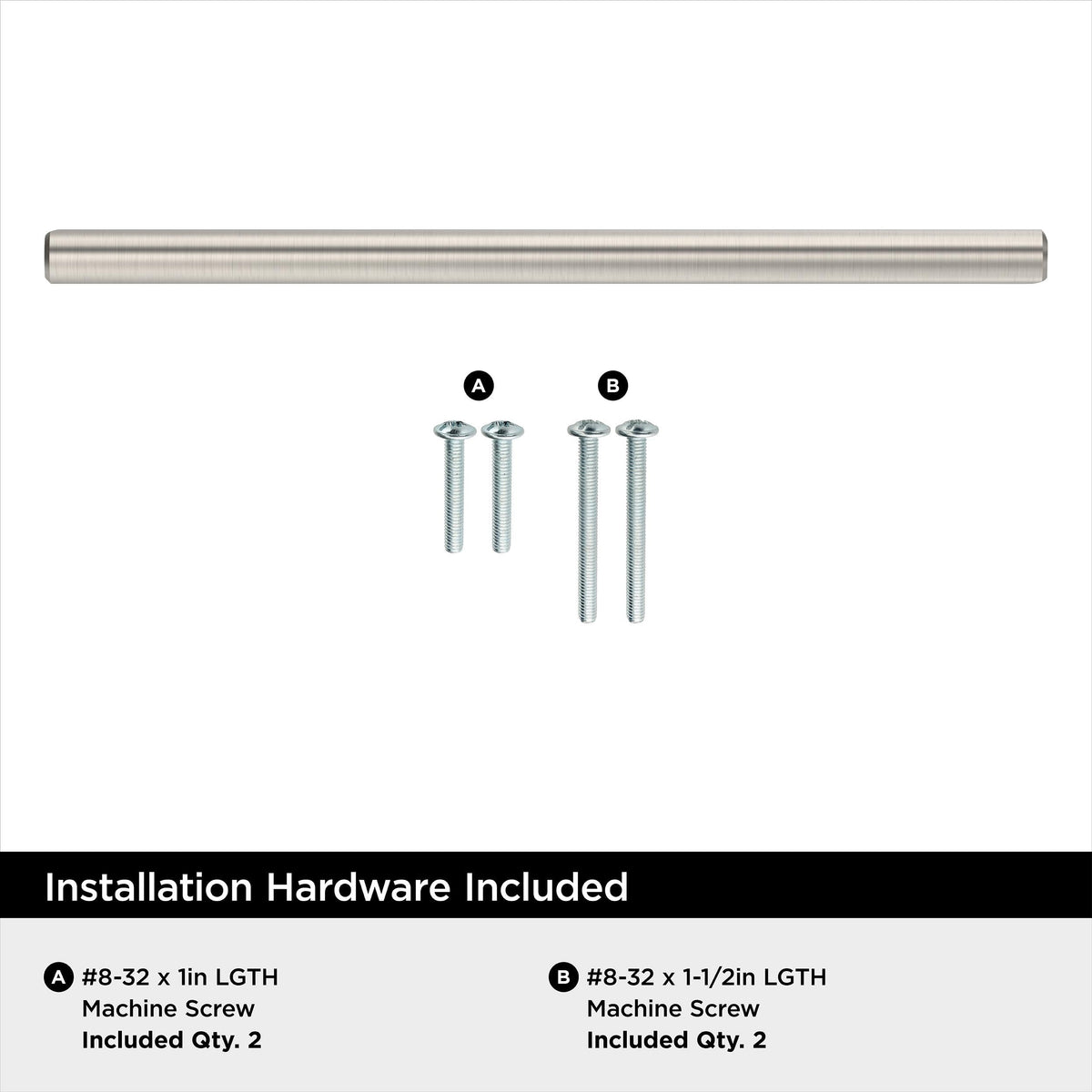 Amerock BP40520CSG9 Sterling Nickel Cabinet Pull 6-5/16 inch (160mm) Center-to-Center Cabinet Hardware Bar Pulls Furniture Hardware Drawer Pull