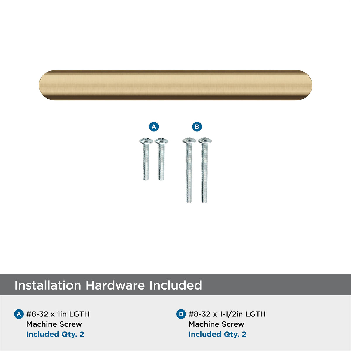 Amerock Cabinet Pull Champagne Bronze 3-3/4 in (96 mm) Center-to-Center Drawer Pull Revolve Kitchen and Bath Hardware Furniture Hardware