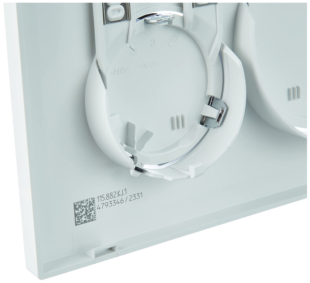 Geberit G115882KJ1 Sigma 20 Dual Flush 1.6 / .8 GPF Actuator Plate White/Polished Chrome