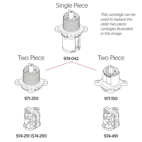 Model: 974-0420 Cartridge for 0x8/jx8/vb8/jv8 Deep Casting Valve 974-0420