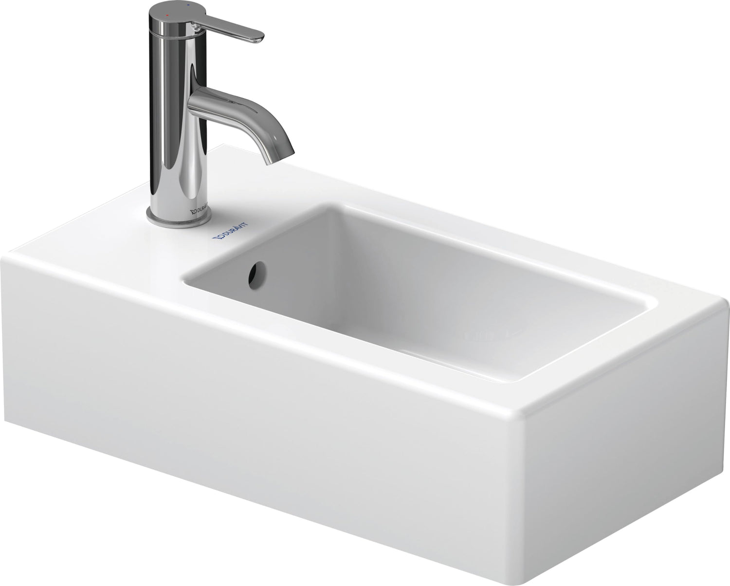 Duravit 070225 Wall Mounted Sink, Medium, White