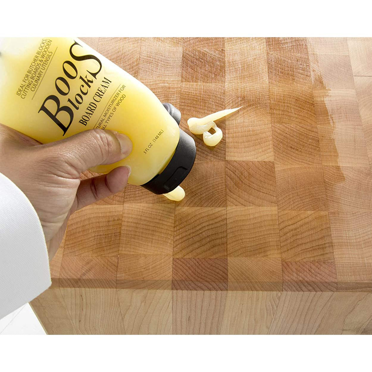 John Boos BWC-3 5 Oz All Natural Beeswax Moisture Cream for Wood Cutting Boards, Chopping Block & Countertops, Food Safe Charcuterie Essential (3 Pack) BOOS BEESWAX CREAM-3 PACK