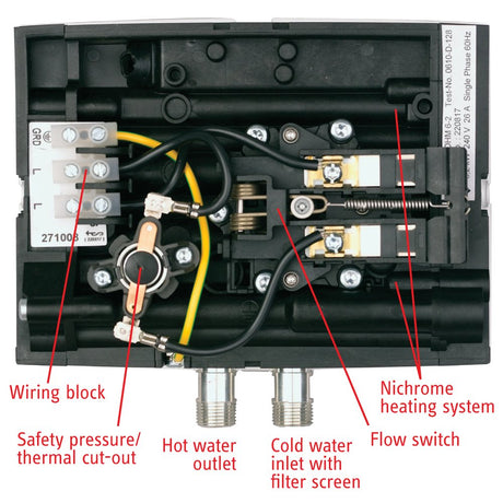 Stiebel Eltron 231045 Mini 2 Point of Use Tankless Electric Water Heater, 1.8 kW, 120V, 7-1/2" W x 6-1/2" H x 3-1/4" D