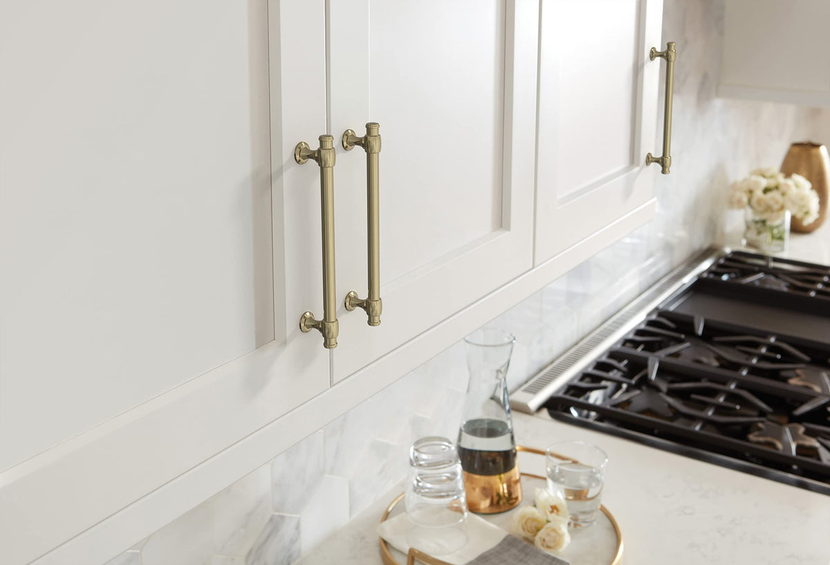 Amerock BP36771BBZ Golden Champagne Cabinet Pull 6-5/16 in (160 mm) Center-to-Center Cabinet Handle Winsome Drawer Pull Kitchen Cabinet Handle Furniture Hardware