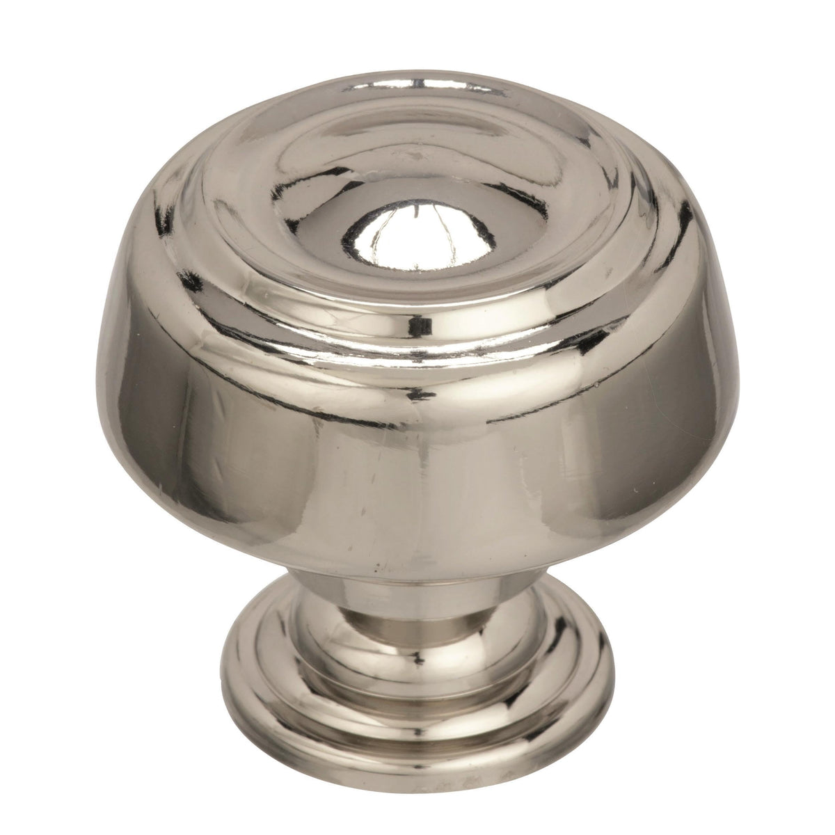 Amerock Cabinet Knob Polished Nickel 1-5/8 inch (41 mm) Diameter Kane 1 Pack Drawer Knob Cabinet Hardware