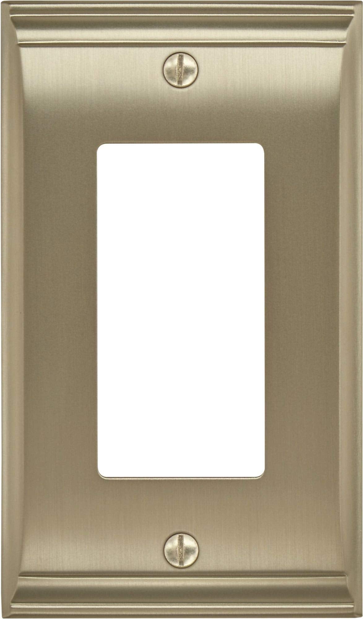 Amerock Wall Plate Golden Champagne 1 Rocker Switch Plate Cover Candler 1 Pack Decora Wall Plate Light Switch Cover