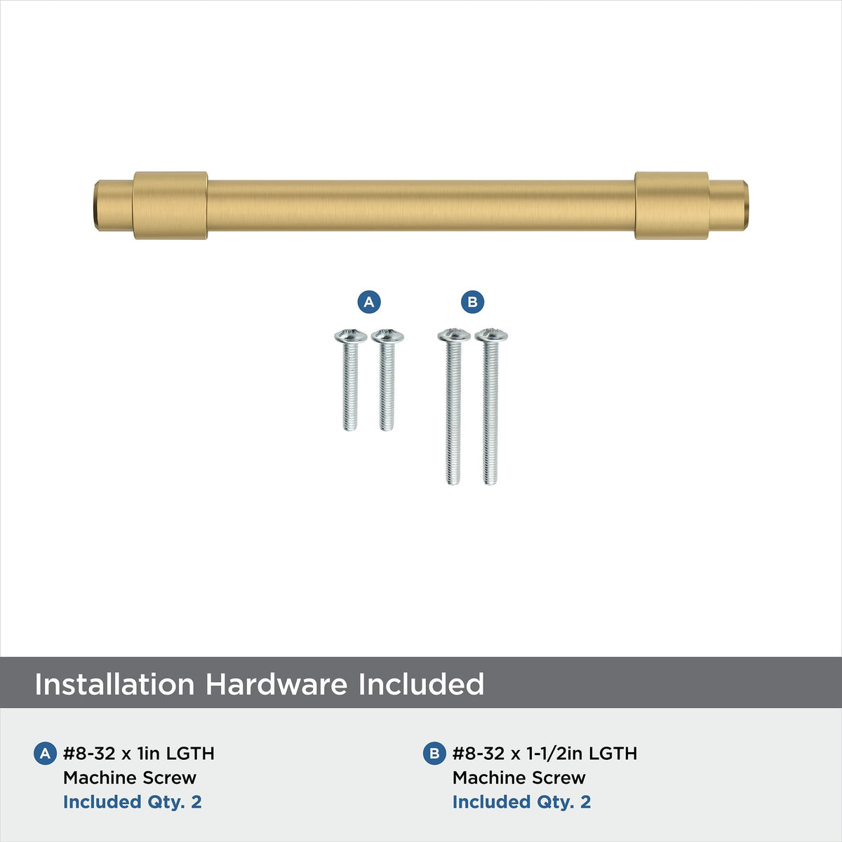 Amerock Cabinet Pull Champagne Bronze 3-3/4 inch (96 mm) Center-to-Center Destine 1 Pack Drawer Pull Cabinet Handle Cabinet Hardware