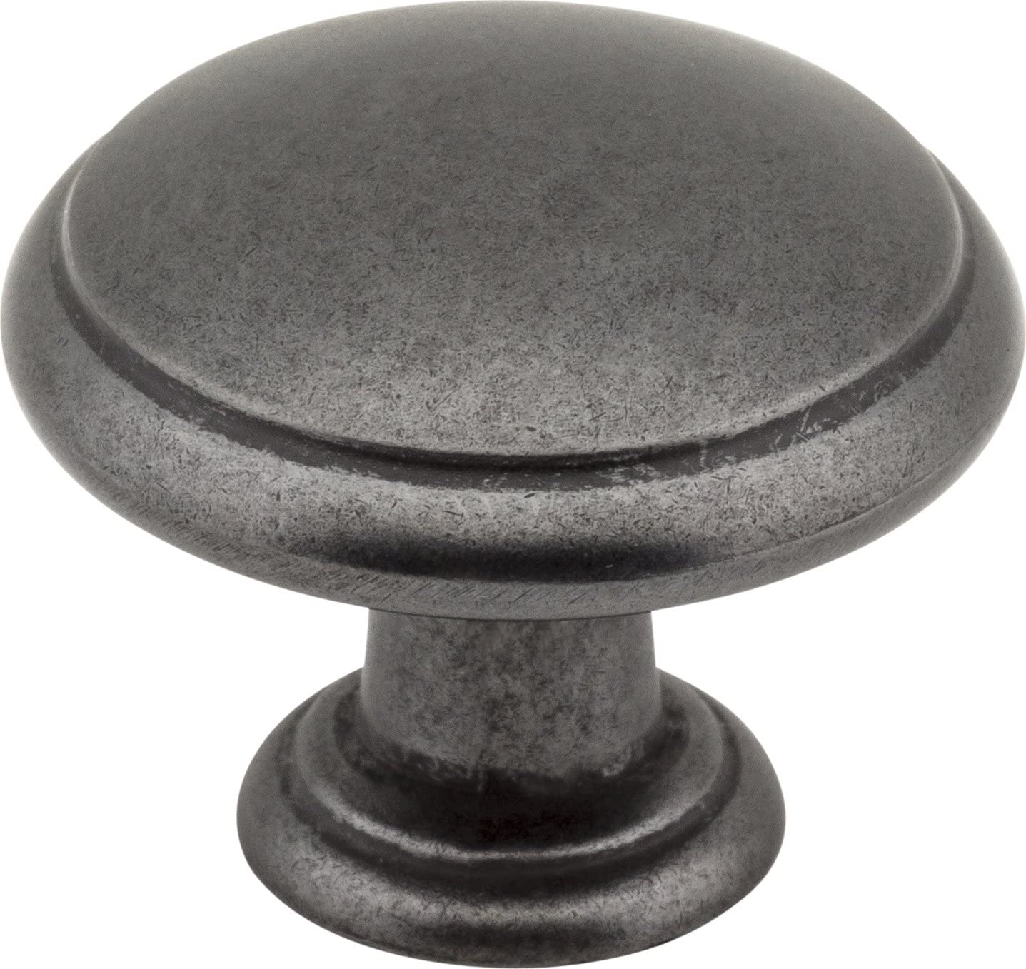 Elements 3940-DACM 1-3/16" Diameter Gun Metal Gatsby Cabinet Mushroom Knob