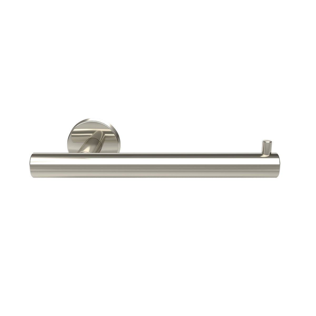 Amerock BH26540PSS Polished Stainless Steel Single Post Toilet Paper Holder 7-1/4 in. (184 mm) Length Toilet Tissue Holder Arrondi Bath Tissue Holder Bathroom Hardware Bath Accessories
