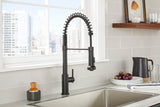 Gerber D454258BS Parma Pre-rinse Single Handle Spring Pull-down Kitchen Faucet - ...