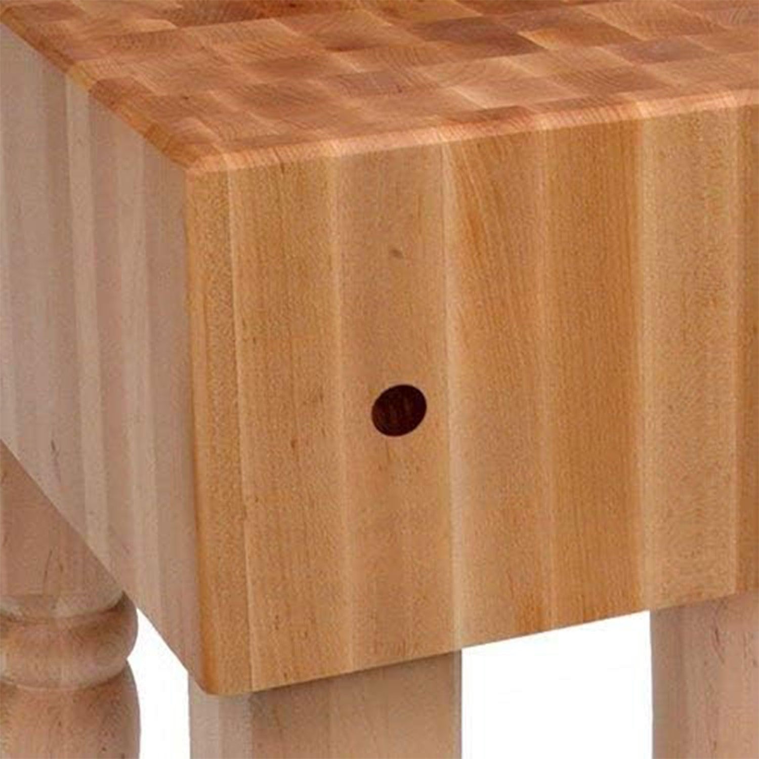 John Boos AB01 Large Maple Wooden Cutting Board 18 x 34 Inches with 10 Inch Thickness End Grain Square Tabletop Block for Kitchen Cooking AB BLOCK 18X18X10-