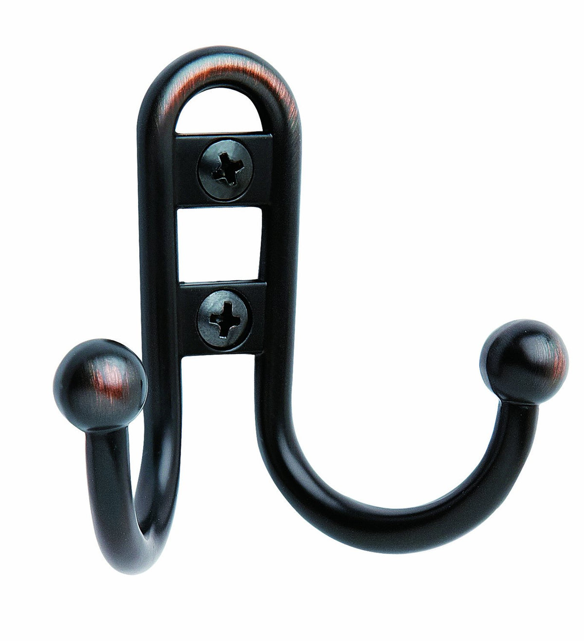 Amerock Double Prong Robe Hook Wall Mount Oil Rubbed Bronze 1 Pack Robe Hook Towel Hook Entryway Hook Bathroom Hook